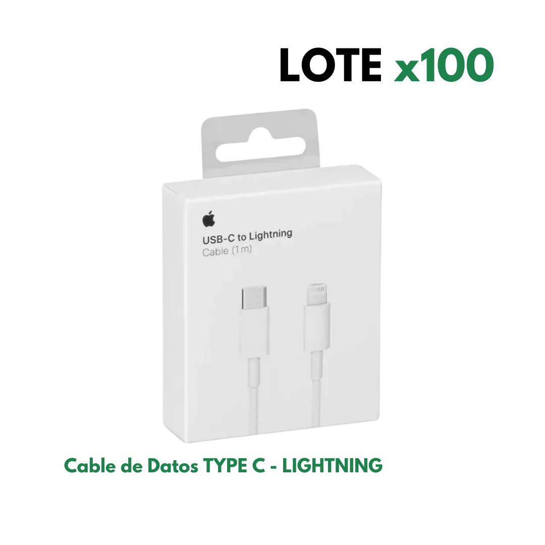 LOTE x100 Cable Iphone Type C - Lightning