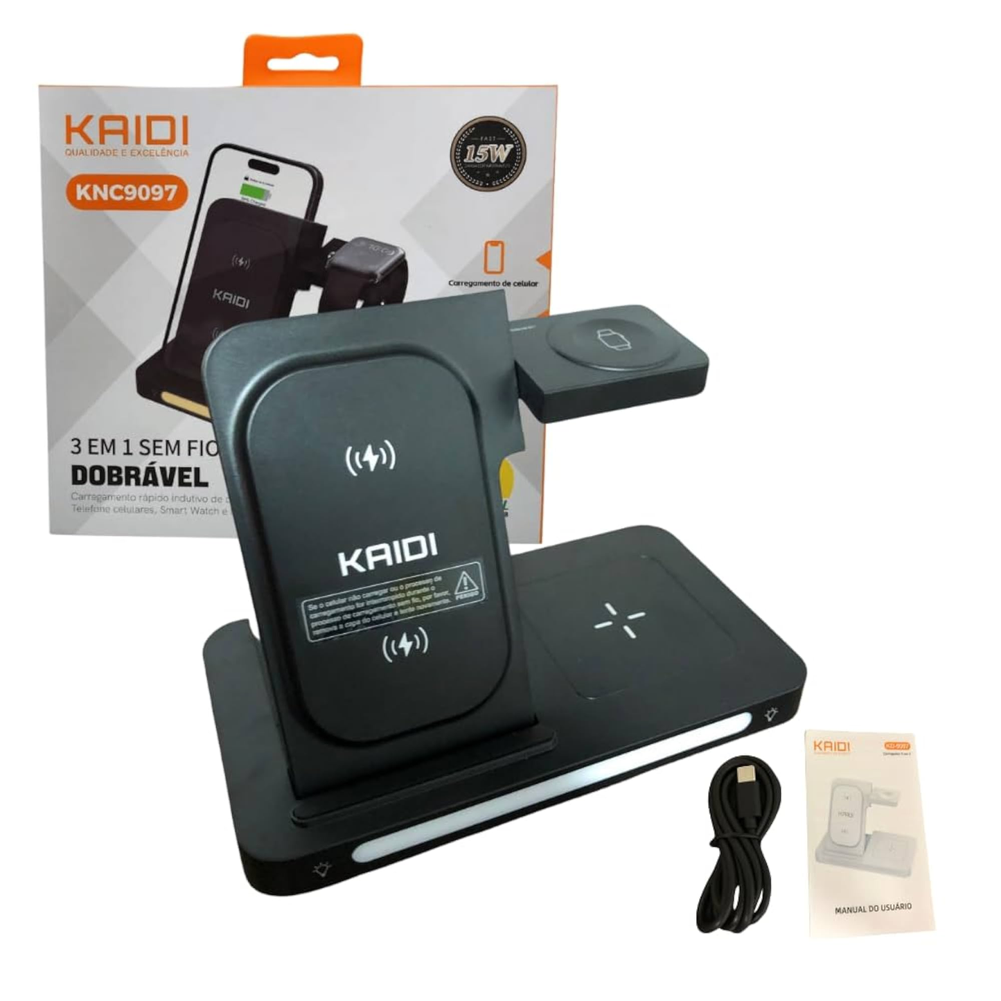 Carregador 3en1 MagSafe kaidi