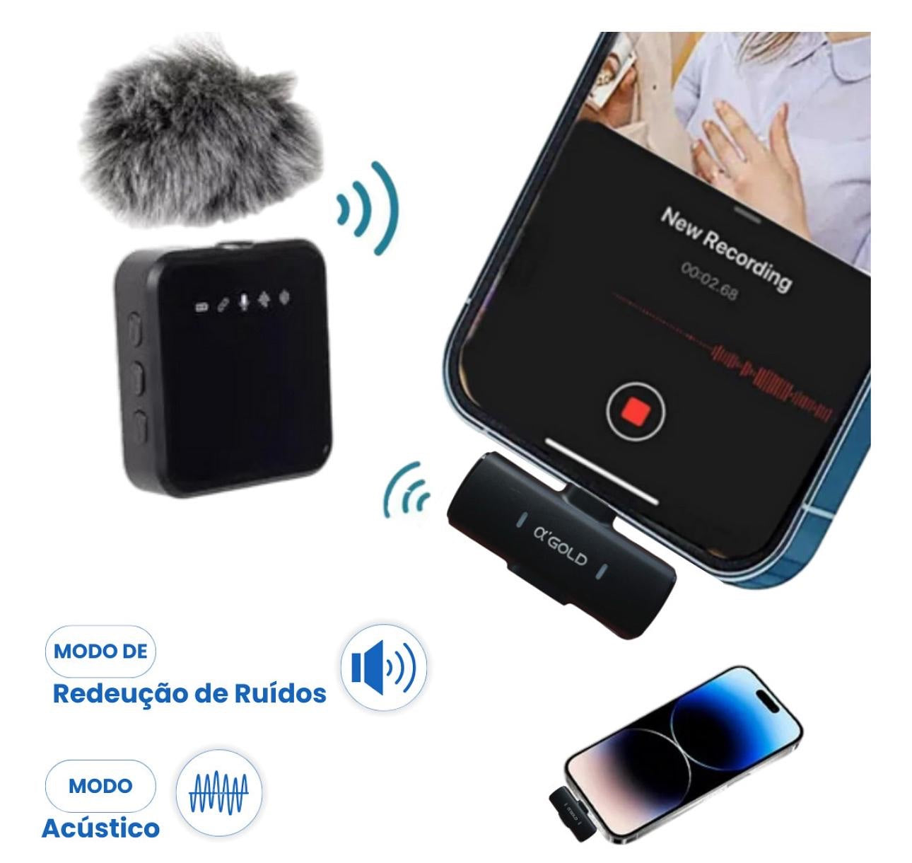 Microfono Lapela Agold