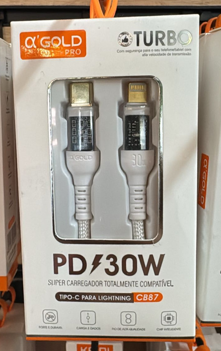 Cable turbo aGold IPhone
