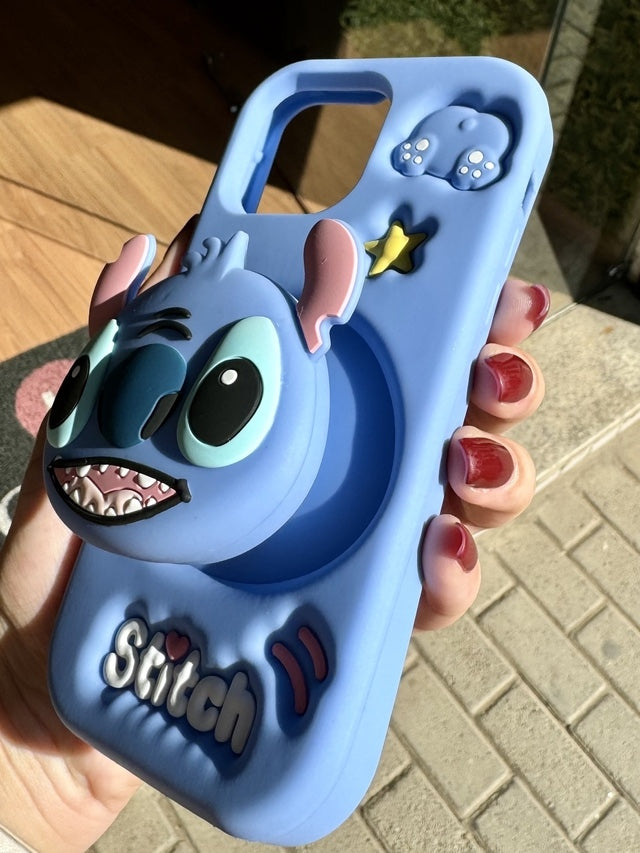 Case stitch con pop socket