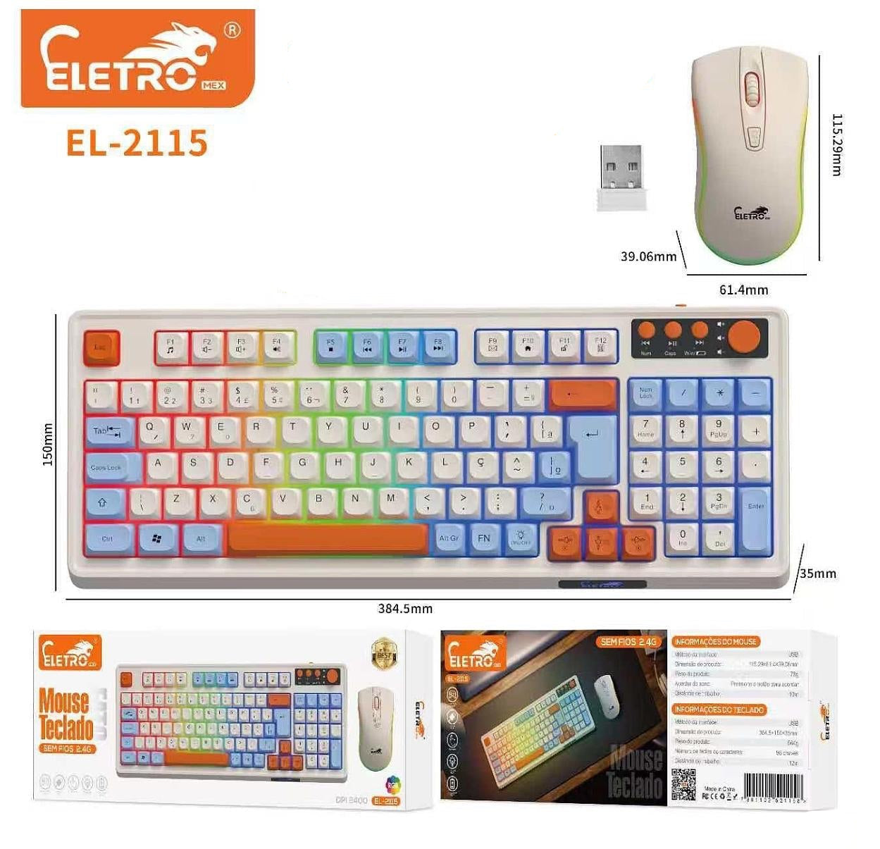 Teclado y mouse mecánico v2