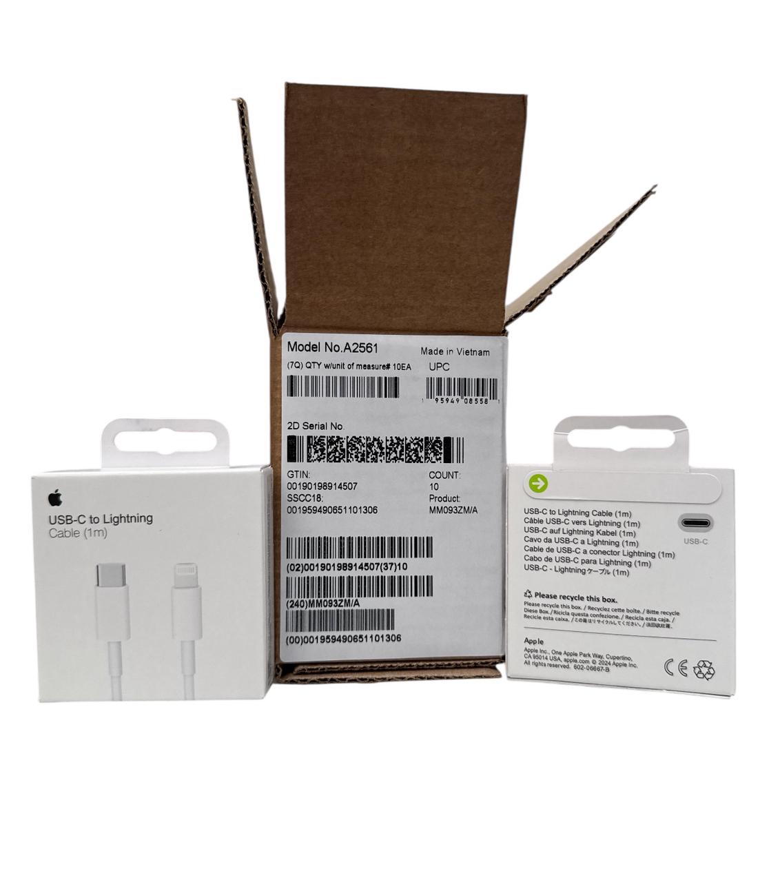 📦 Cables Apple Tipo CA Lighting Originales - vietnam