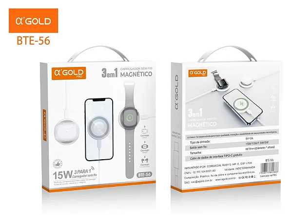 Carregador MagSafe 3en1 agold