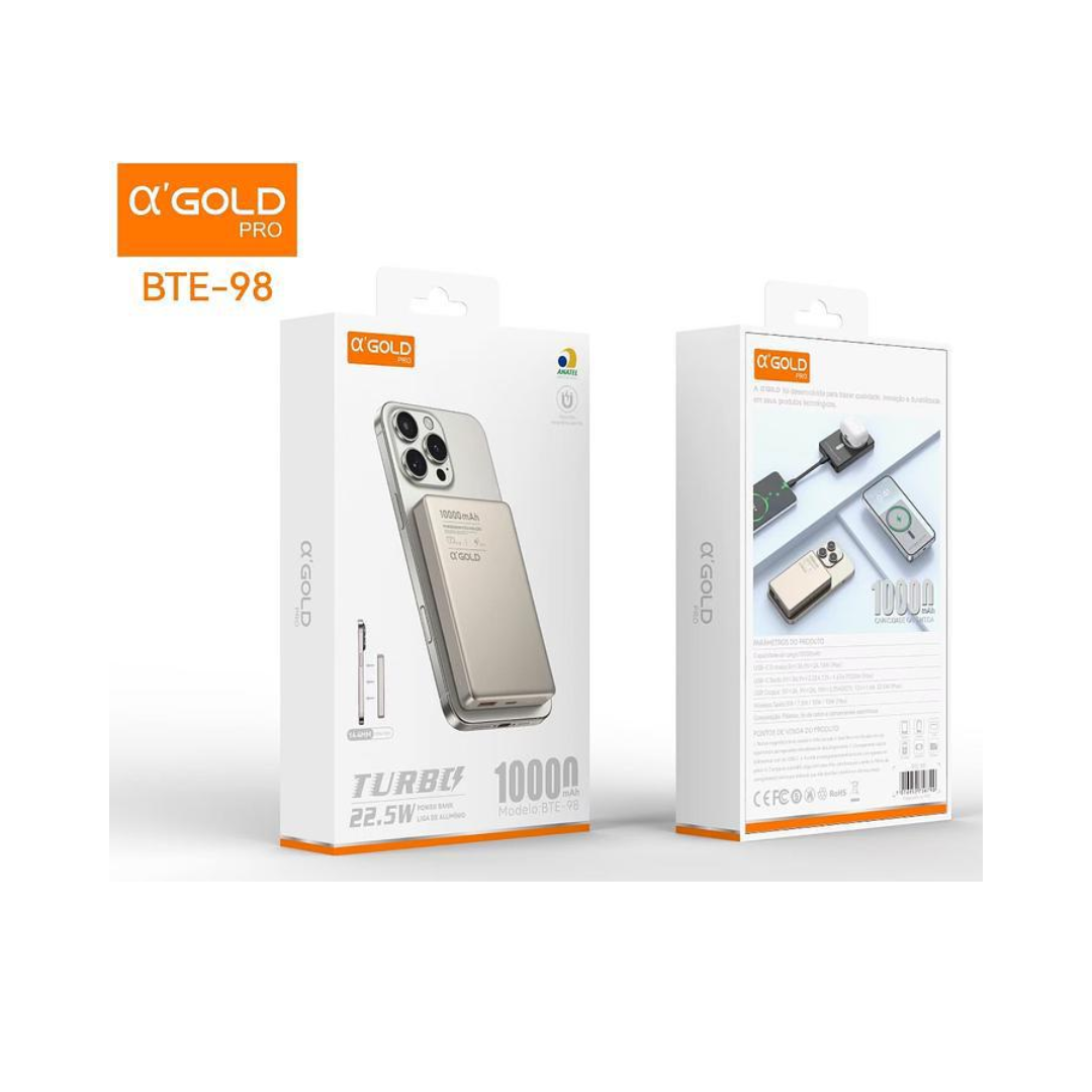 Power Bank A’GOLD Pro 10000mAh Turbo 22.5W – BTE-98