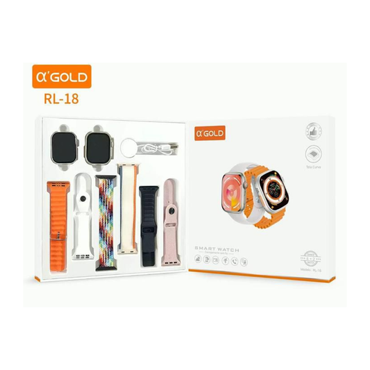 Smartwatch A’GOLD Kit Completo con Múltiples Correas – RL-18