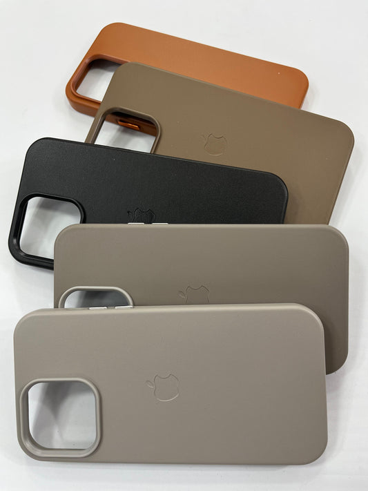 Case Cuero + protector câmara Premium IPhone