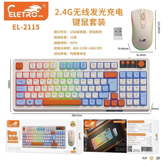 Teclado y mouse mecánico