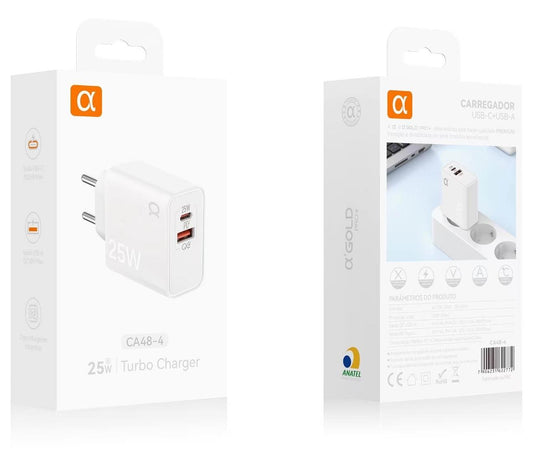 Ficha 25W 6.1A USB-C PD a’Gold CA48-4