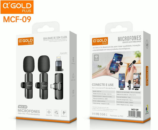 Micrófonos Inalámbricos Lavalier Plug & Play a’Gold MCF-09