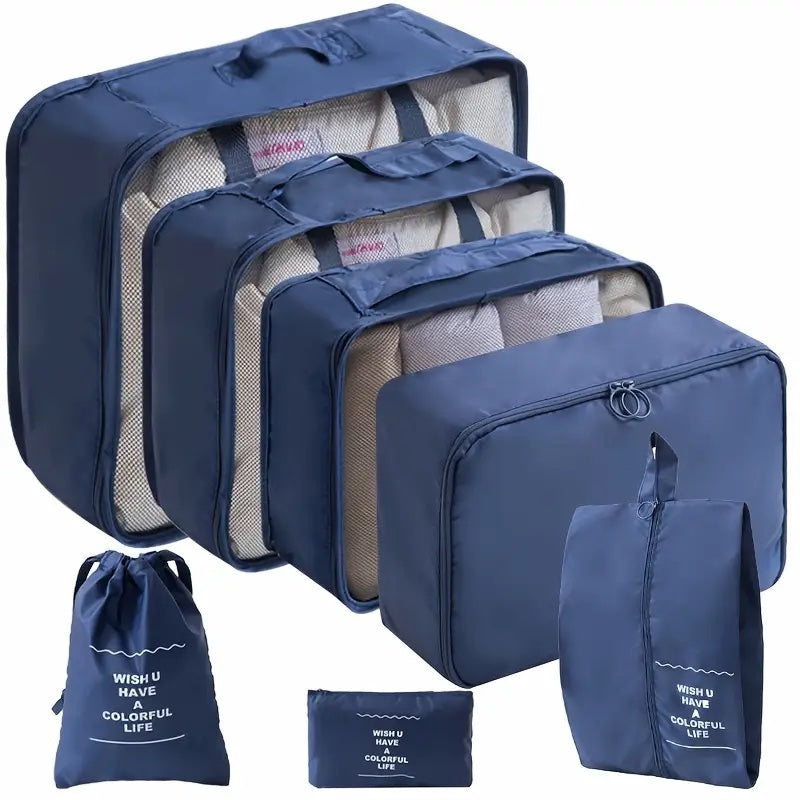 Kit Organizador de viaje 7 piezas