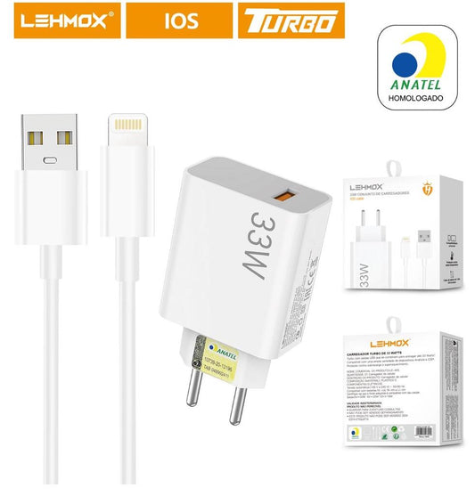 Cargador Turbo 33W USB-Lightning LE-405