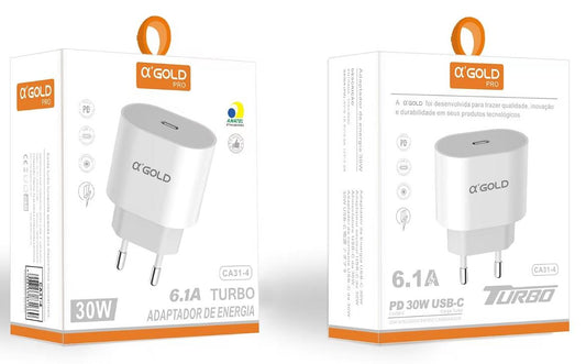 Ficha 30W 6.1A USB-C PD a’Gold CA31-4