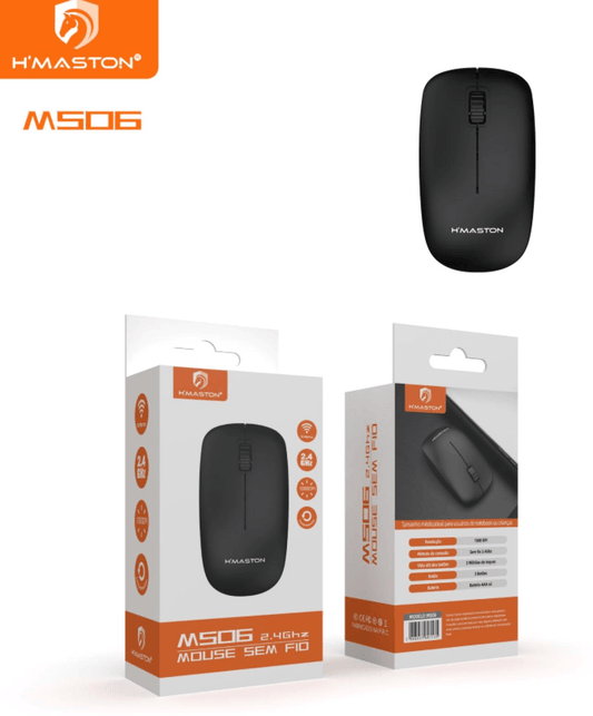 Mouse inalambrico H'maston 2.4g Ergonômico - ABAB