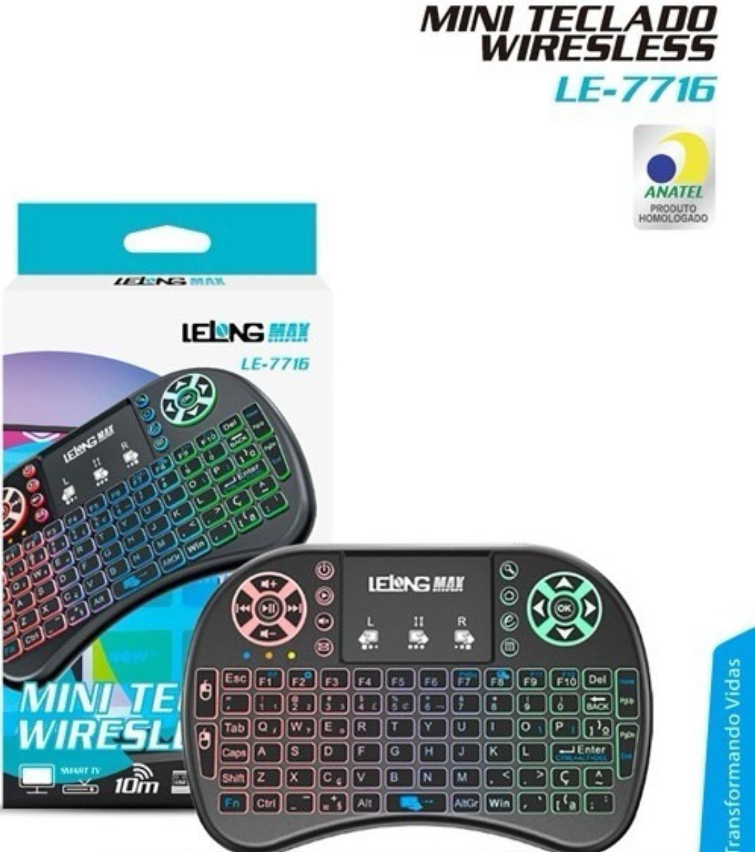 Mini Teclado TV Wireless Touch - ABAB
