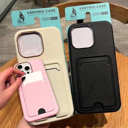 Funda de cuero con billetera