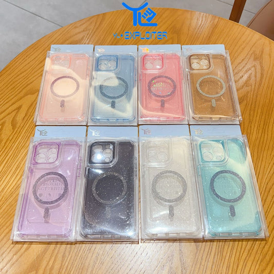 Funda explo con brillo y MagSafe
