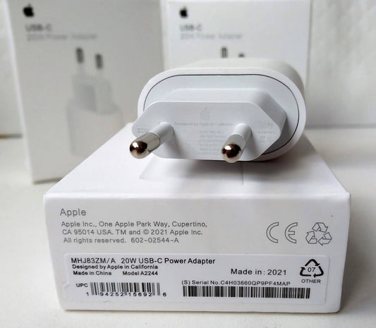 Ficha 20W Original -  Código Apple