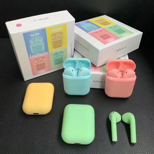 Auriculares Bluetooth i12 de colores - ABAB