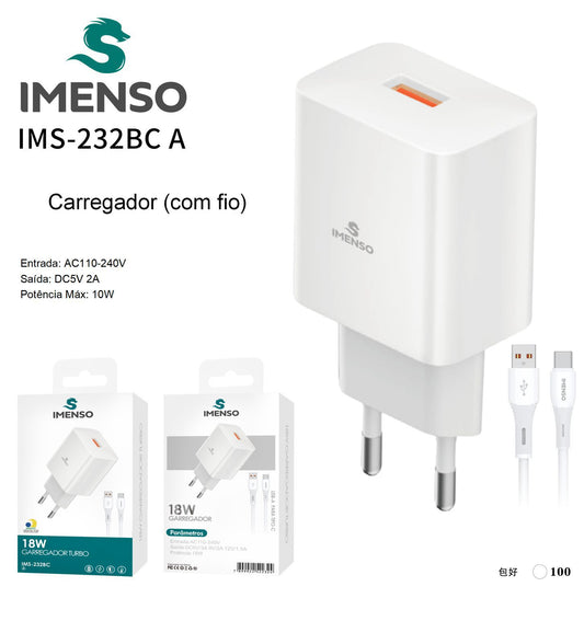 CARGADOR 18W USB-C IMS-232BC