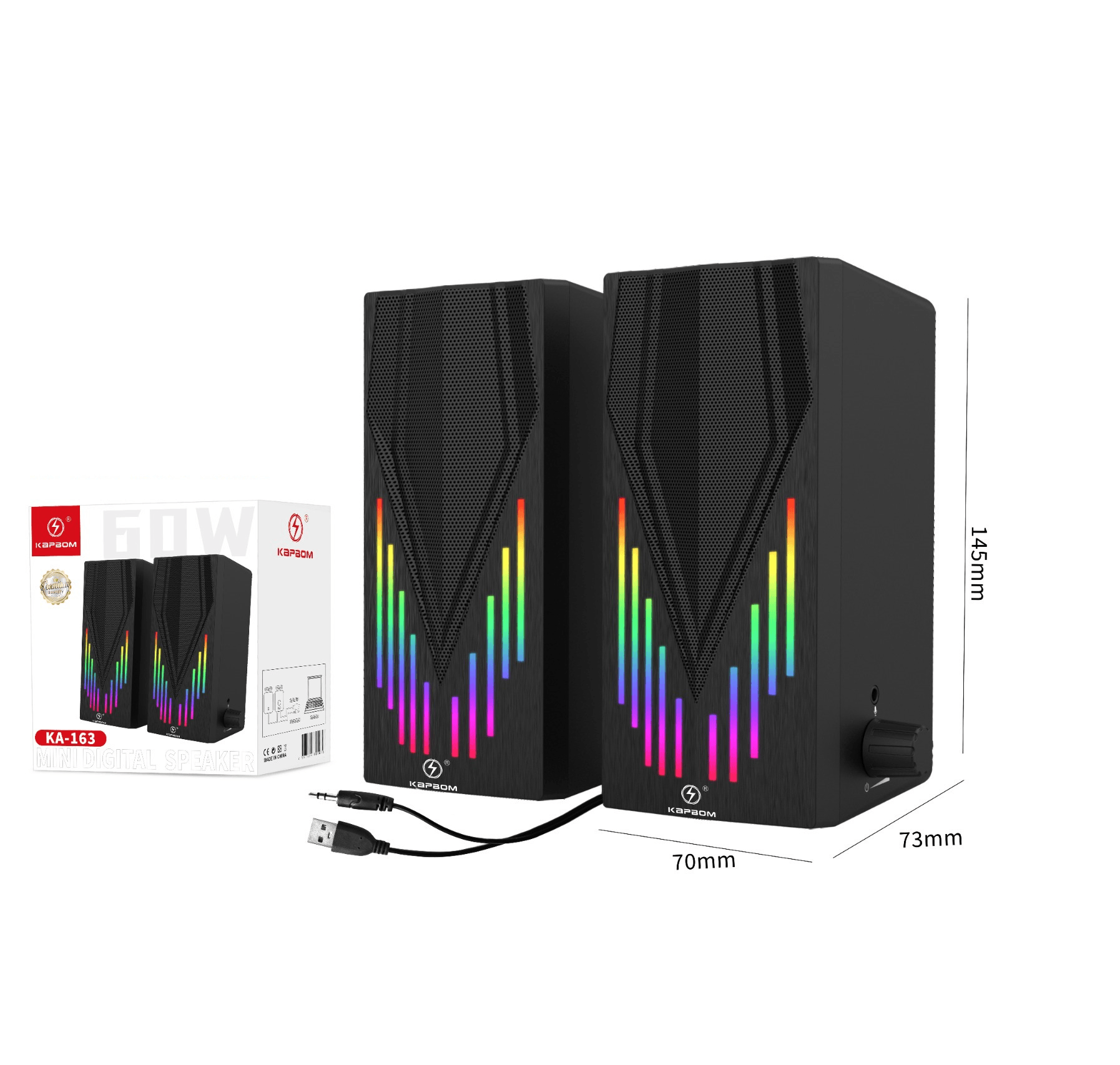 PARLANTES GAMER KA-163 - ABAB
