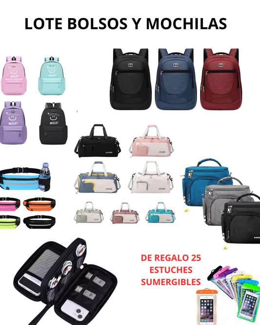 LOTE BOLSOS / MOCHILAS