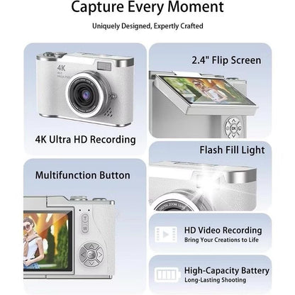 Camara digital vintage 48MP 180 °