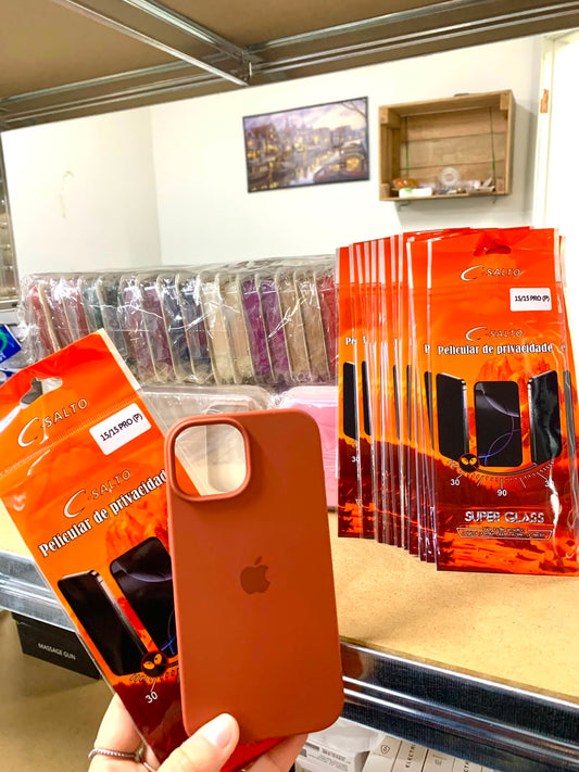 COMBO ANTIESPÍA · Fundas + Templados Privacidad iPhone