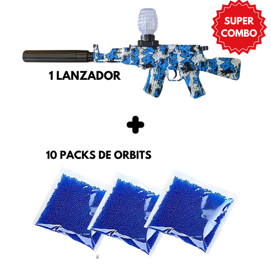 LANZADOR de GEL + 10 Packs de Municiones