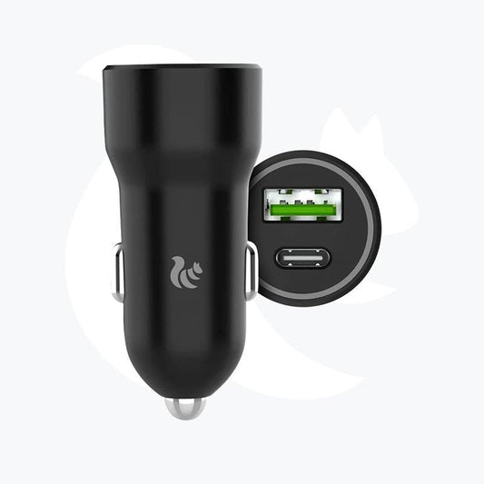 Cargador vehicular Eskilo Power Moove- TipoC 20w +USB 18w