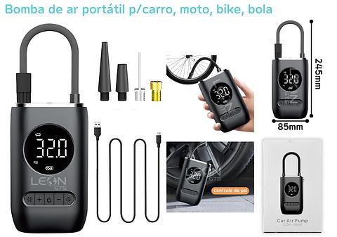 Inflador Auto Moto Compresor Aire Portátil Recargable 150psi